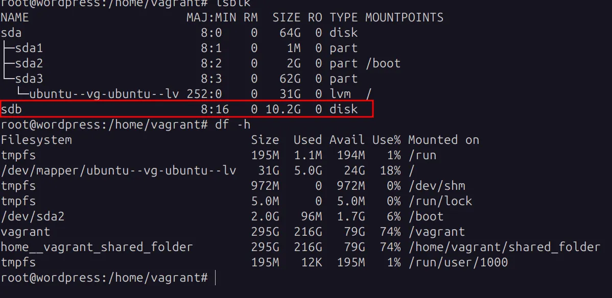 LVM in linux screenshot 5