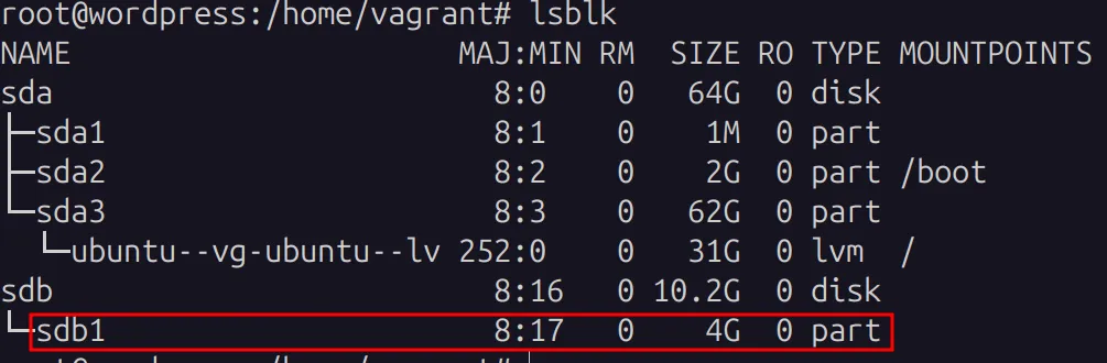 LVM in linux screenshot 7