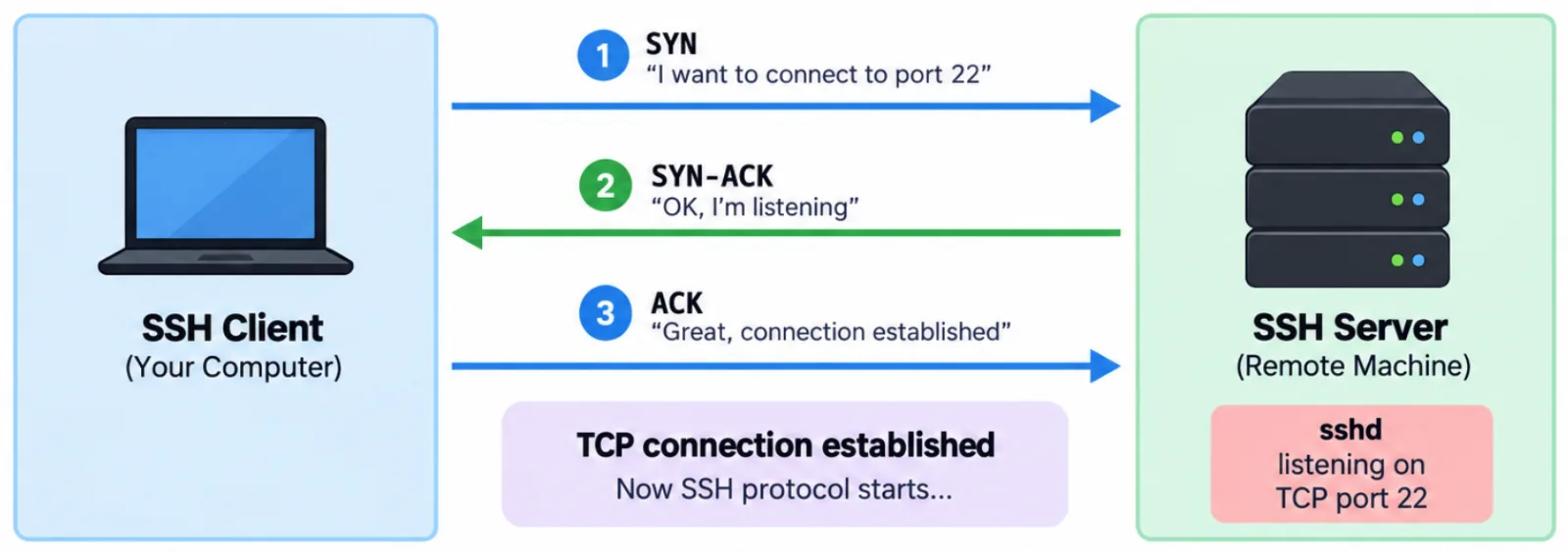 TCP connection process