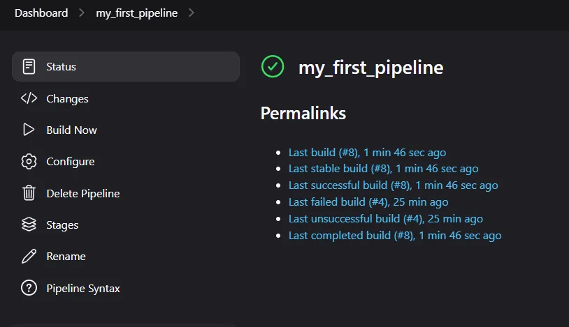 Jenkins pipeline screenshot 4