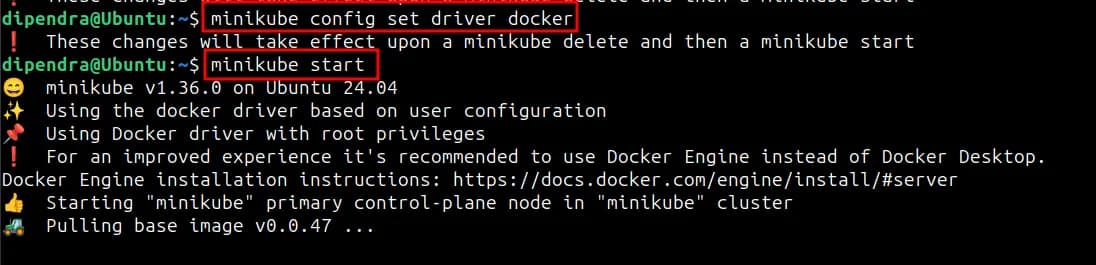 minikube screenshot 2