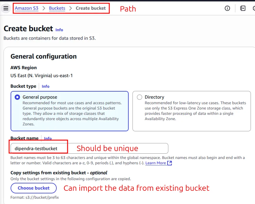 Amazon S3 screenshot 2