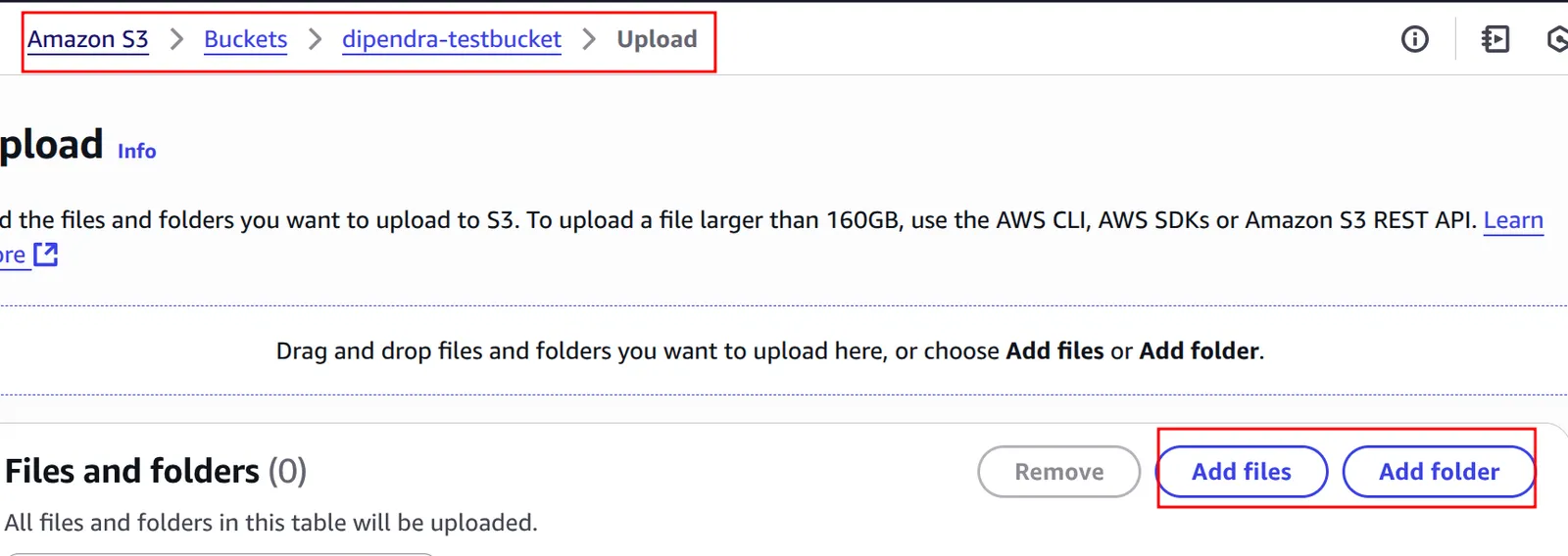 Amazon S3 screenshot 3