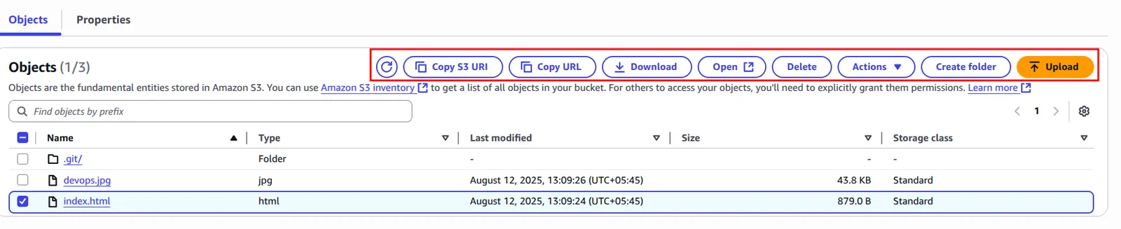 Amazon S3 screenshot 5