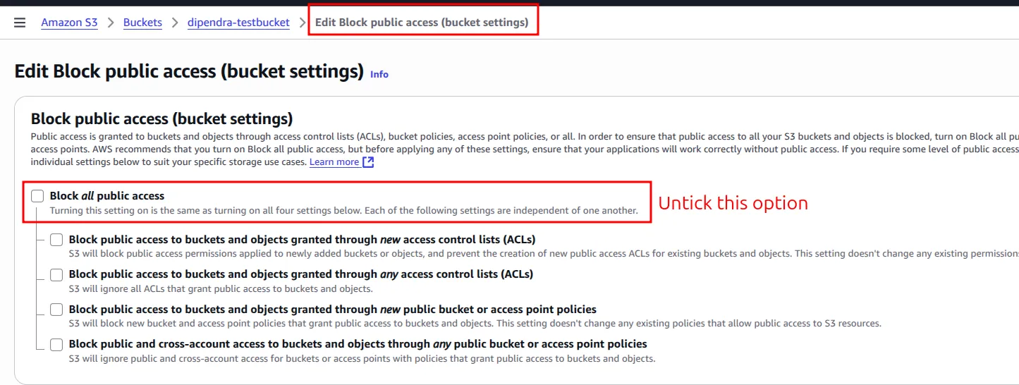 Amazon S3 screenshot 12
