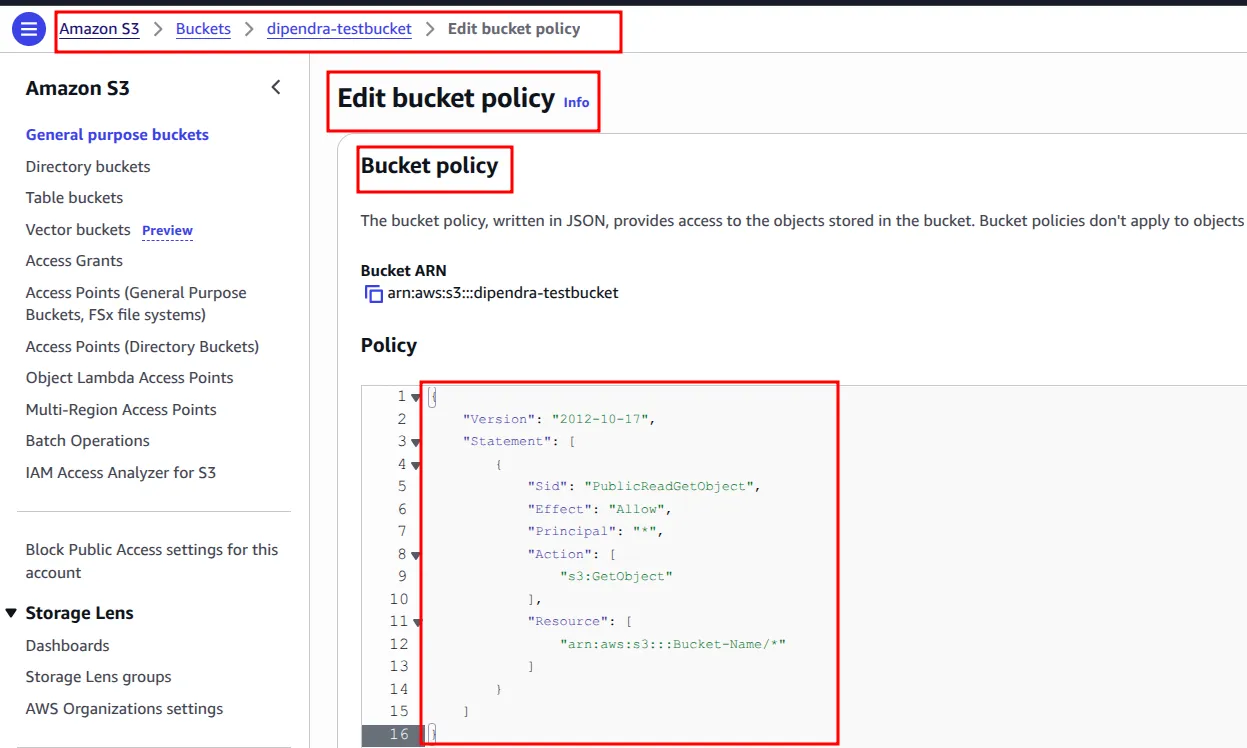 Amazon S3 screenshot 13