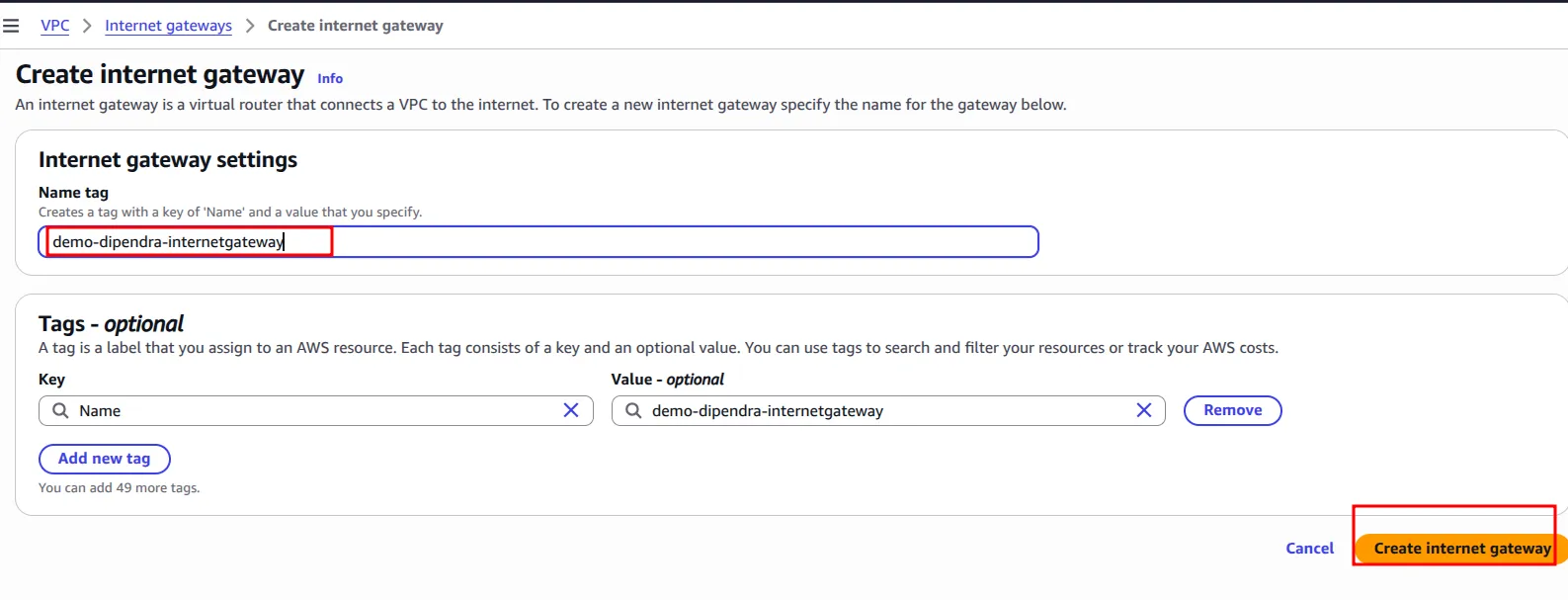 VPC screenshot 5
