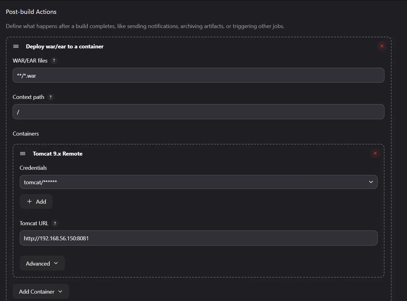 Maven, Tomcat and Jenkins simple project screenshot 4